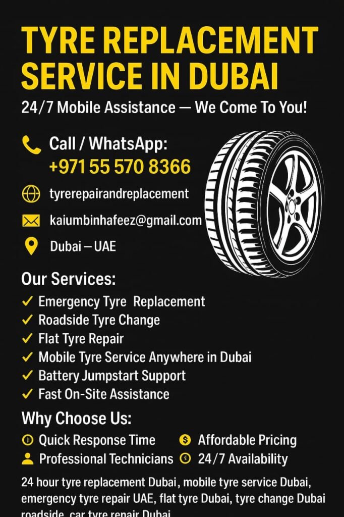 Tyre Replacement Service in Dubai